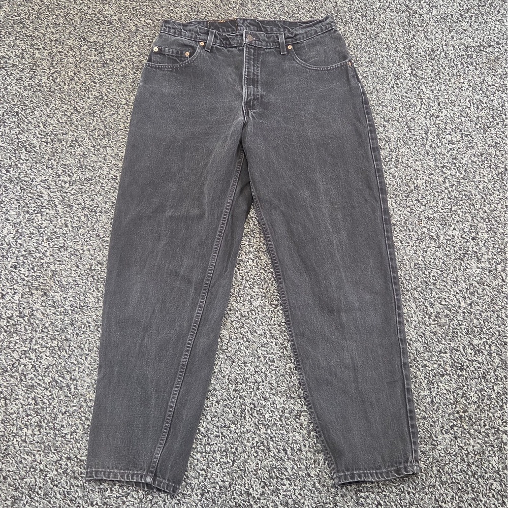 Levi's 560 Men's Black Jeans 36x32 Baggy Loose Fit Denim Pants